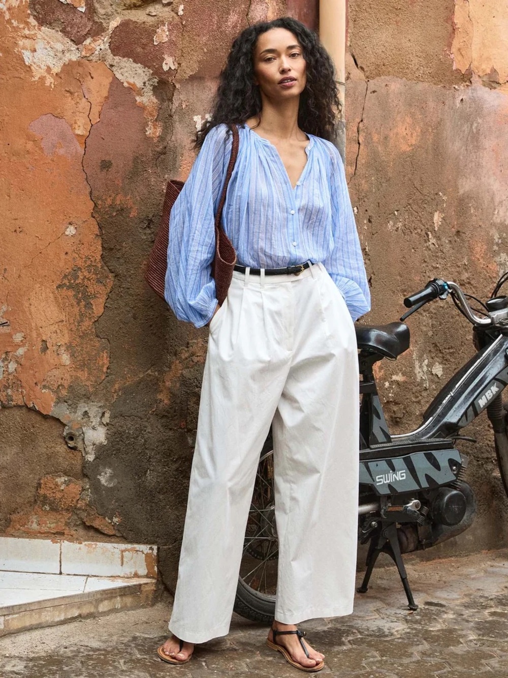 NWT DÔEN Lisa Pant in Salt size 4